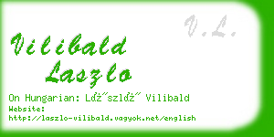 vilibald laszlo business card